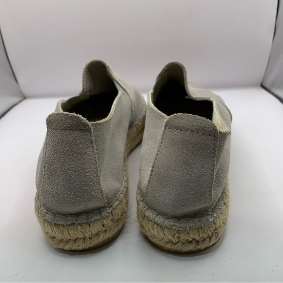 Fabiolas Women's Espadrilles grey suede platform flats size 38 US 7.5-8 - Picture 4 of 8
